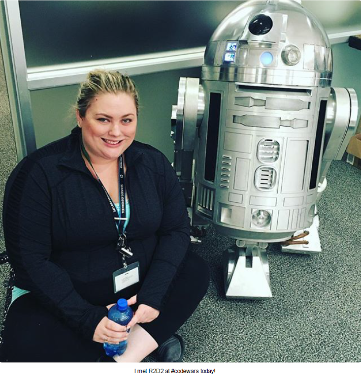 I met R2D2 at #codewars today