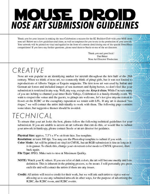 R2BC MSE Art Guidelines