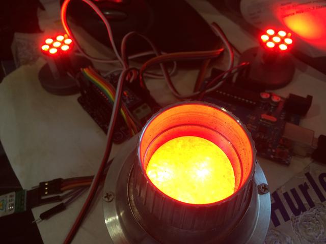 FlthyHP LEDs in red color mode