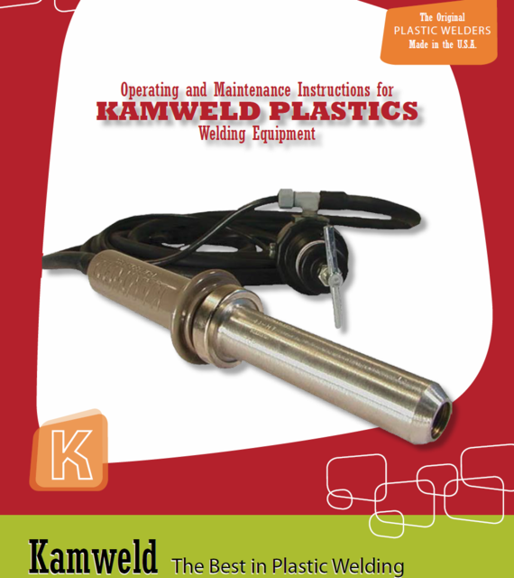 Kamweld plastic welder