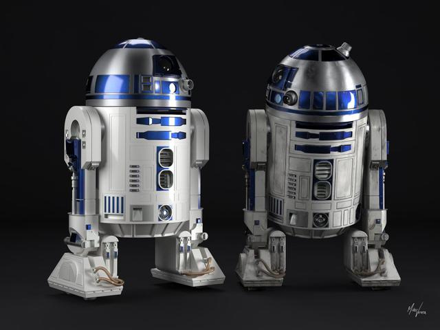 R2-D2 Clean/Dirty Wallpaper 1600x1200