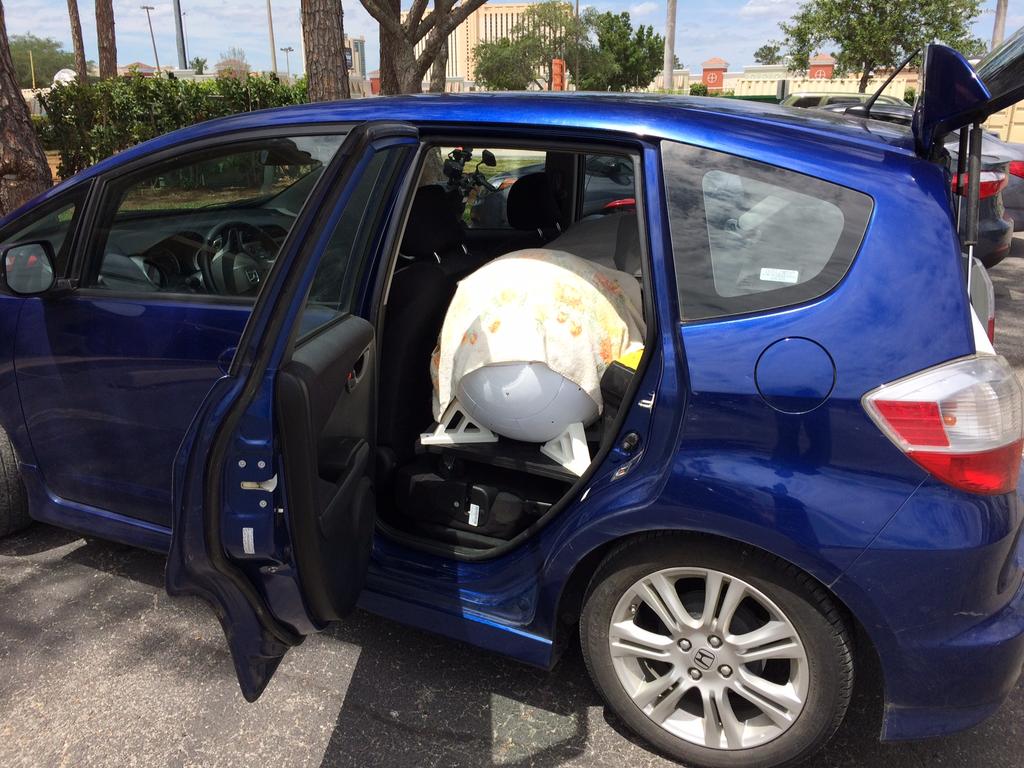 BB8 on cart in Honda