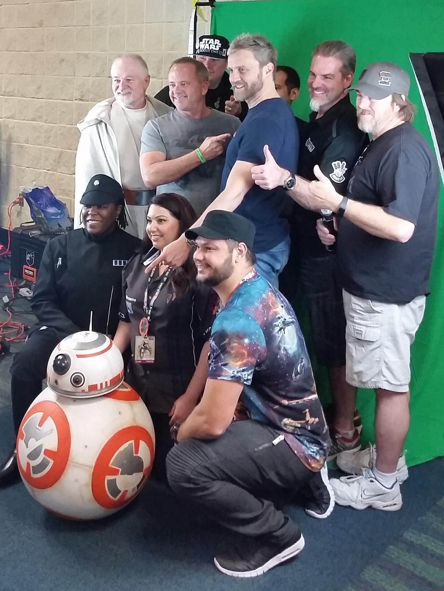 BB-8 builders with Matt Denton