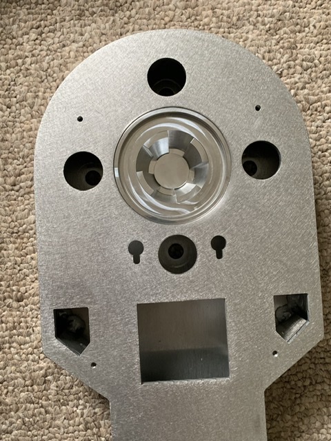 hub installed into recessed hole