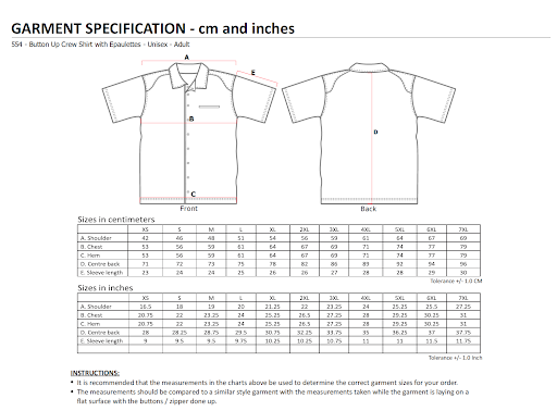 Sizes