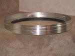 The Rings are really one piece with the groves machined into it out of 1/4 bar stock