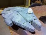 The base grey prior to further airbrushing. Looks a bit more like a Falcon!