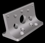 Machined aluminum center bracket