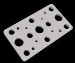 Machined aluminum mounting plate