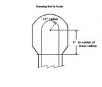 outside layer - inner radius