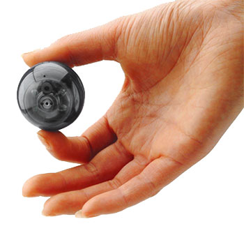 micro eye wireless cam set into front & back holo projectors