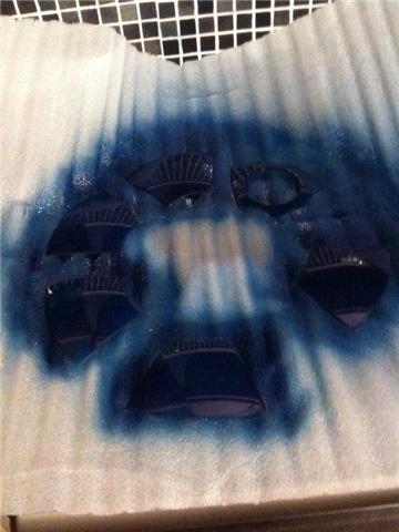 Painting dome pannels bmw hyper blue