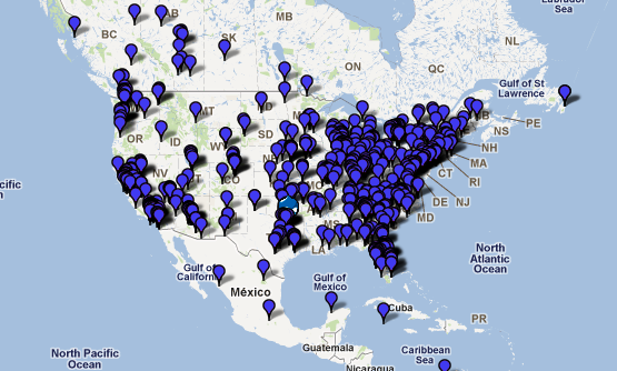 NA Member Map