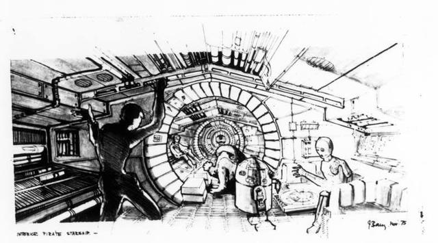 concept sketch by John Barry  1975