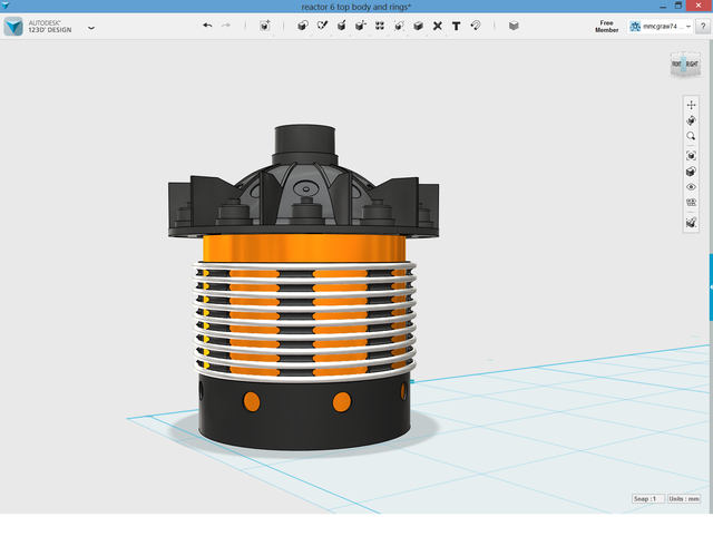 reactor 6 top body and rings