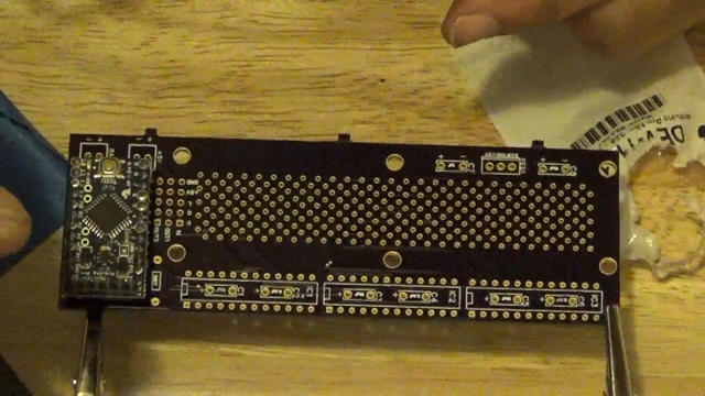 Soldering the Arduino and Rear Logic Display components